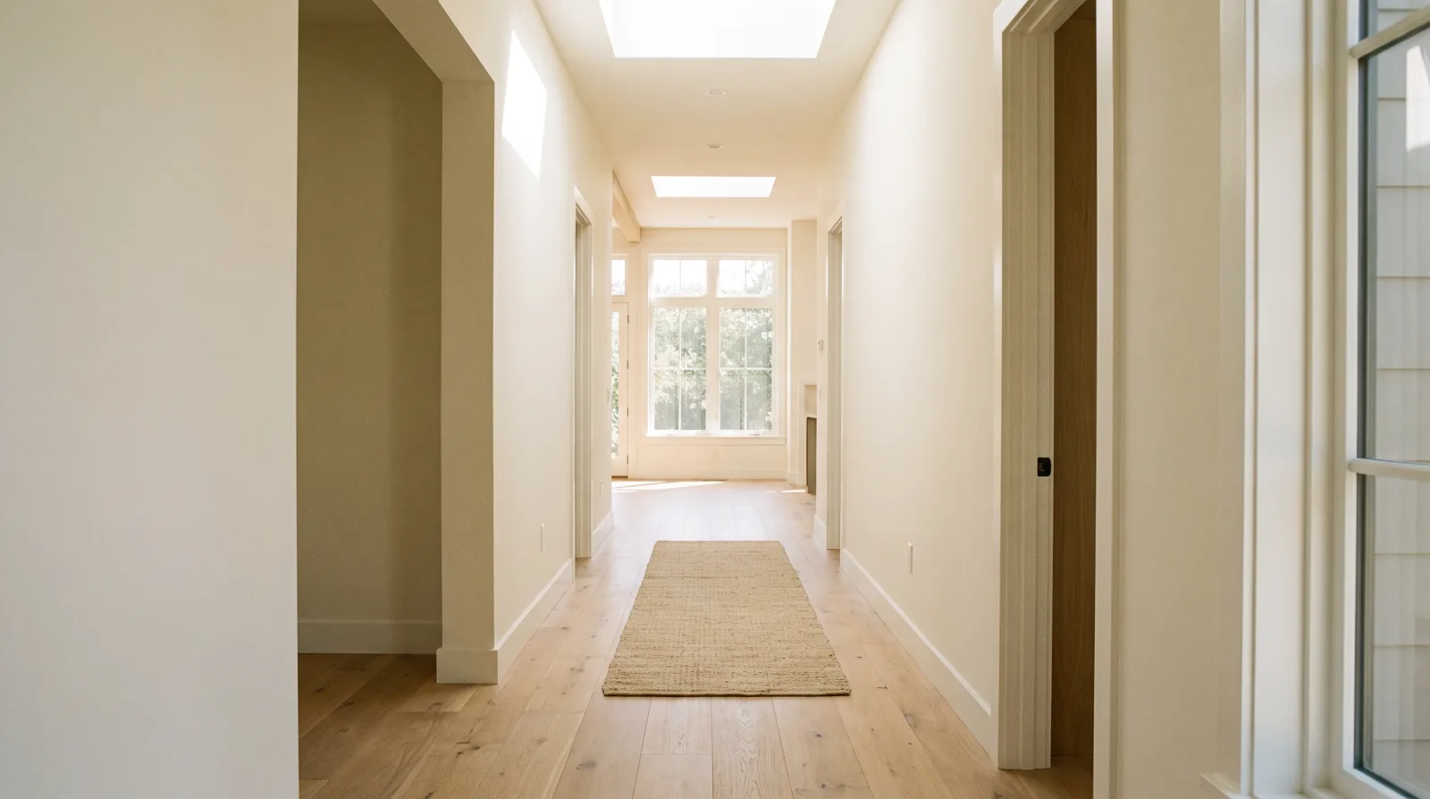 An empty, bright room representing a simple decision-making space for weighing estate sale options